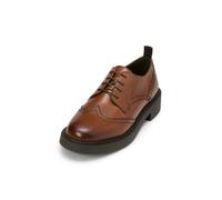 Schlupfboots MARC O'POLO "aus edlem Rindleder", Damen, Gr. 41, braun (cognac), Obermaterial: 100% Leder (Rind), unifarben, Schuhe Schlupfboots (66036100-41) cognac