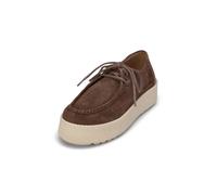 Schlupfboots MARC O'POLO "aus weichem Veloursleder", Damen, Gr. 38, schwarz taupe, Obermaterial: 100% Leder (Rind), unifarben, Schuhe Schlupfboots (33917647-38) schwarz taupe