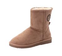 Schlupfboots O'NEILL "BESIANA WOMEN HIGH", Damen, Gr. 37, grau (warm taupe), Synthetik, Schuhe Schlupfboots, gefütterte Winterboots, Snowboots, Winterschuhe (44405254-37) warm taupe