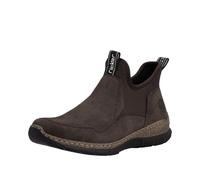 Schlupfboots RIEKER, Damen, Gr. 36, braun, Lederimitat, used, Schuhe Schlupfboots, Slipper, Slip-on Sneaker, Stiefelette mit MemoSoft-Innensohle (91545713-36) braun