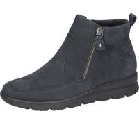 Schlupfboots WALDLÄUFER "H-BRUNI", Damen, Gr. 6,5, blau (nachtblau), Nubukleder, unifarben, Schuhe Schlupfboots, Winterboots, Stiefelette, Bequemschuh in Komfortweite G (= weit) (37654948-6,5) nachtbl