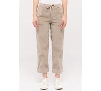 Schlupfhose ANGELS "LIBERTA TU JUMP WORKER", Damen, Gr. 42, Länge 27, mud, Cord, Obermaterial: 75% Baumwolle, 23% Polyester, 2% Elasthan, 7/8-Länge, Hosen Schlupfhose, Sommerhose aus samtweichem Cord