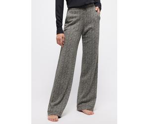 Schlupfhose ANGELS "LIZ EASY", Damen, Gr. 44, Länge 30, grau (schwarz), Web, Obermaterial: 66% Baumwolle, 33% Viskose, 1% Elasthan, gemustert, relaxed fit lang, Hosen Schlupfhose, mit Fischgrätmuster