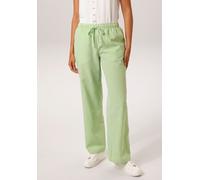 Schlupfhose ANISTON CASUAL, Damen, Gr. 44, N-Gr, grün, wollweiß, Web, Obermaterial: 50% Polyester, 49% Baumwolle, 1% Elasthan, kariert, lässig geschnitten lang, Hosen Schlupfhose, im Karo-Dessin - NEU
