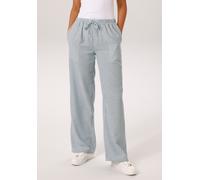 Schlupfhose ANISTON CASUAL, Damen, Gr. 46, N-Gr, blau, weiß, gestreift, Web, Obermaterial: 100% Polyester, gestreift, weit lang, Hosen Schlupfhose, im Streifen-Dessin - NEUE KOLLEKTION, Topseller (906