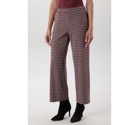 Schlupfhose ANISTON SELECTED, Damen, Gr. 46, N-Gr, bunt (beige, rot, schwarz, kariert), Sweatware, Obermaterial: 67% Polyester, 30% Viskose, 3% Elasthan, Jacquardmuster, kariert, gerade, Hosen Schlupf