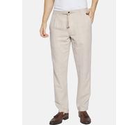 Schlupfhose BABISTA "Hose CARZIRA", Herren, Gr. 26, N-Gr, weiß (beige), Obermaterial: 70% Leinen LI. 30% Baumwolle CO., regular fit, Hosen Schlupfhose, mit Leinenanteil (99113606-26) beige