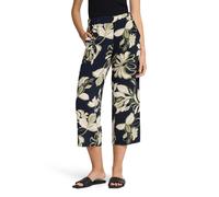 Schlupfhose BETTY BARCLAY "Betty Barclay Damen Schlupfhose mit Bundfalten", Damen, Gr. 48, Normalgrößen, bunt (dunkelblau, grün), Obermaterial: 95% Polyester, 5% Elasthan., modisch, relaxed fit 3/4-Lä