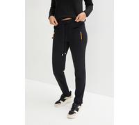 Schlupfhose BONPRIX, Damen, Gr. 40/42 (M), N-Gr, schwarz, Web, Obermaterial: 70% Viskose, 25% Polyester, 5% Elasthan, slim fit, Hosen Schlupfhose, aus elastischem Materialmix mit Viskose, lässige Pass