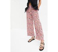 Schlupfhose BONPRIX, Damen, Gr. 48, N-Gr, orange (orange, mint floral), Obermaterial: 100% Viskose, loose fit, Hosen Schlupfhose, aus Viskose, lockere Passform, femininer Print, moderner Stil (9502976