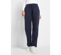 Schlupfhose BONPRIX "Schlupfhose mit Bequembund", Damen, Gr. 40/42 (M), N-Gr, blau (dunkelblau), Obermaterial: 100% Polyester, regular fit, Hosen Schlupfhose, aus Polyester, mit Taschen, Regular Fit,