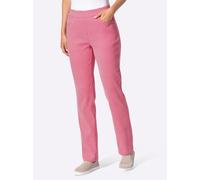 Schlupfhose CASUAL LOOKS, Damen, Gr. 255, Extrakurzgrößen, rosa (rot, ecru, gemustert), 43% Viskose, 42% Polyester, 11% Polyamid, 4% Elasthan, gemustert, mehrfarbig, lang, Hosen Schlupfhose (24051545-