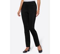 Schlupfhose CLASSIC BASICS, Damen, Gr. 23, Kurzgrößen, schwarz, 77% Viskose, 20% Polyamid, 3% Elasthan, unifarben, lang, Hosen Schlupfhose (95832840-23) schwarz