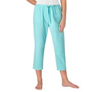 Schlupfhose CLASSIC BASICS, Damen, Gr. 38, Normalgrößen, blau (türkis), 100% Baumwolle, unifarben, 7/8-Länge, Hosen Schlupfhose (10953903-38) türkis