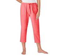 Schlupfhose CLASSIC BASICS, Damen, Gr. 40, Normalgrößen, rot (korallenrot), 100% Baumwolle, unifarben, 7/8-Länge, Hosen Schlupfhose (33372318-40) korallenrot