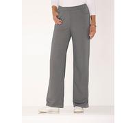 Schlupfhose CLASSIC BASICS, Damen, Gr. 44, Normalgrößen, grau (anthrazit), 100% Polyester, unifarben, Hosen Schlupfhose (71264442-44) anthrazit