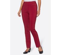 Schlupfhose CLASSIC BASICS, Damen, Gr. 56, Normalgrößen, rot (kirsche), 77% Viskose, 20% Polyamid, 3% Elasthan, unifarben, lang, Hosen Schlupfhose (95483240-56) kirsche