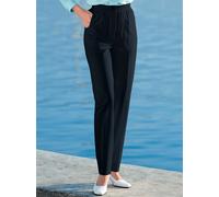 Schlupfhose CLASSIC BASICS, Damen, Gr. 56, Normalgrößen, schwarz, 62% Polyester, 36% Viskose, 2% Elasthan, unifarben, lang, Hosen Schlupfhose (679072-56) schwarz