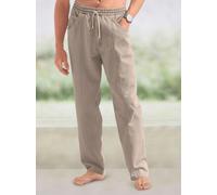 Schlupfhose CLASSIC, Herren, Gr. 58, Normalgrößen, beige, 100% Baumwolle, unifarben, lang, Hosen Schlupfhose, Topseller (407487-58) beige