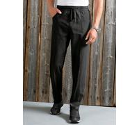Schlupfhose CLASSIC, Herren, Gr. 58, Normalgrößen, schwarz (schwarz, denim), 100% Baumwolle, unifarben, lang, Hosen Schlupfhose (407325-58) schwarz, denim