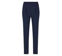 Schlupfhose GOLDNER "Businesshose SARA mit Komfortbund", Damen, Gr. 40, N-Gr, blau (marine), Obermaterial: 95% Polyester PES. 5% Elasthan EL., normal, Hosen Schlupfhose, Temperaturausgleichende Eigens