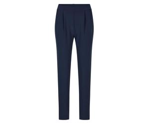 Schlupfhose GOLDNER "Businesshose SARA mit Komfortbund", Damen, Gr. 48, N-Gr, blau (marine), Obermaterial: 95% Polyester PES. 5% Elasthan EL., normal, Hosen Schlupfhose, Temperaturausgleichende Eigens