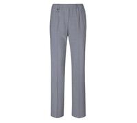 Schlupfhose GOLDNER "Elegante Stretchhose mit Komfortbund", Damen, Gr. 40, N-Gr, silber (silbergrau, melange), Obermaterial: 53% Polyester PES. 43% Schurwolle WV. 4% Elasthan EL., normal, Hosen Schlup
