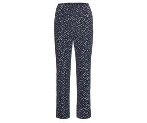 Schlupfhose GOLDNER "Fließende Schlupfhose Louisa", Damen, Gr. 38, N-Gr, blau (marine, sand, gemustert), Obermaterial: 100% Polyester COOLMAX(R) PES(Coolmax)., normal, Hosen Schlupfhose, Ohne (7309891