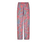 Schlupfhose GOLDNER "Hose VERA aus reiner Viskose", Damen, Gr. 50, N-Gr, rot (koralle, gemustert), Obermaterial: 100% Viskose CV., Hosen Schlupfhose (74159524-50) koralle, gemustert