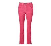 Schlupfhose GOLDNER "Kurzgröße Bequeme Samthose mit Wascheffekt", Damen, Gr. 22, K-Gr, pink, Obermaterial: 98% Baumwolle CO. 2% Elasthan EL., Hosen Schlupfhose (94225415-22) pink