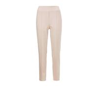 Schlupfhose GOLDNER "Kurzgröße Elegante 7/8-Schlupfhose SARA", Damen, Gr. 22, K-Gr, grün (kiesel), Obermaterial: 50% Polyamid PA. 45% Viskose CV. 5% Elasthan EL., Hosen Schlupfhose, Ohne (83973952-22)