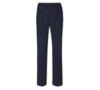 Schlupfhose GOLDNER "Kurzgröße Elegante Stretchhose mit Komfortbund", Damen, Gr. 25, K-Gr, blau (marine), Obermaterial: 53% Polyester PES. 43% Schurwolle WV. 4% Elasthan EL., normal, Hosen Schlupfhose