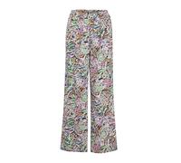 Schlupfhose GOLDNER "Kurzgröße Hose mit weitem Bein", Damen, Gr. 24, K-Gr, bunt (bunt, gemustert), Obermaterial: 100% Viskose CV., weit, Hosen Schlupfhose, Luftige, weite Beinführung (73118825-24) bun