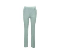 Schlupfhose GOLDNER "Kurzgröße Leichte Baumwollschlupfhose MARTHA", Damen, Gr. 23, K-Gr, grün (mintgrün), Obermaterial: 98% Baumwolle CO. 2% Elasthan EL., Hosen Schlupfhose (11821520-23) mintgrün