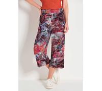 Schlupfhose GOLDNER "Kurzgröße Moderne Printhose mit floralem Muster", Damen, Gr. 21, K-Gr, bunt (bunt, gemustert), Obermaterial: 96% Viskose CV. 4% Elasthan EL., Hosen Schlupfhose (42182360-21) bunt,
