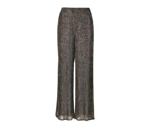 Schlupfhose GOLDNER "Kurzgröße Moderne Stretchhose mit Rundumdehnbund", Damen, Gr. 21, K-Gr, schwarz (schwarz, metallic, gemustert), Obermaterial: 100% Polyester COOLMAX(R) PES(Coolmax)., weit, Hosen