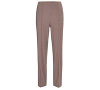 Schlupfhose GOLDNER "Kurzgröße Rippenhose mit Biesen", Damen, Gr. 20, K-Gr, braun, Obermaterial: 100% Polyester COOLMAX(R) PES(Coolmax)., normal, Hosen Schlupfhose, Ohne (19117326-20) braun