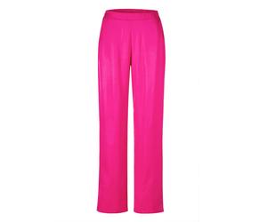 Schlupfhose GOLDNER "Kurzgröße Satinhose VERA mit weitem Bein", Damen, Gr. 22, K-Gr, pink, Obermaterial: 100% Viskose CV., weit, Hosen Schlupfhose, glatter Bundeinsatz vorne (94106209-22) pink