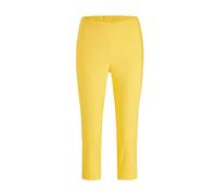 Schlupfhose GOLDNER "Kurzgröße Schlupfhose LOUISA mit Steppnähten", Damen, Gr. 25, K-Gr, gelb, Obermaterial: 72% Viskose CV. 25% Polyamid PA. 3% Elasthan EL., normal, Hosen Schlupfhose, Superelastisch