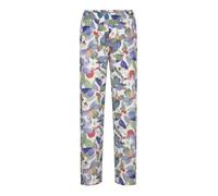 Schlupfhose GOLDNER "Kurzgröße Schlupfhose mit floralem Print", Damen, Gr. 22, K-Gr, bunt (bunt, gemustert), Obermaterial: 100% Viskose CV., gerade, Hosen Schlupfhose, Eingriffstaschen an der Seite (1