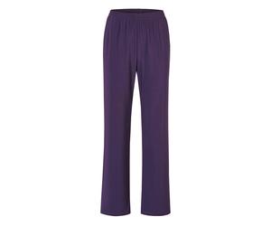 Schlupfhose GOLDNER "Kurzgröße Slinky-Hose mit weitem Bein", Damen, Gr. 20, K-Gr, lila (amethyst), Obermaterial: 95% Polyester PES. 5% Elasthan EL., festlich, Hosen Schlupfhose, Kein Bügeln nötig (171