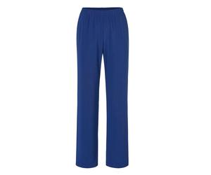 Schlupfhose GOLDNER "Kurzgröße Slinky-Hose mit weitem Bein", Damen, Gr. 25, K-Gr, blau (royalblau), Obermaterial: 95% Polyester PES. 5% Elasthan EL., festlich, Hosen Schlupfhose, Kein Bügeln nötig (59