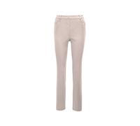 Schlupfhose GOLDNER "Leichte Baumwollschlupfhose MARTHA", Damen, Gr. 50, N-Gr, blau (kitt), Obermaterial: 98% Baumwolle CO. 2% Elasthan EL., Casual, Hosen Schlupfhose, keine/nicht relevant (11631960-5