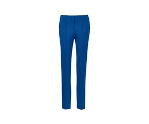 Schlupfhose GOLDNER "Moderne Hose LOUISA mit streckenden Biesen", Damen, Gr. 54, N-Gr, blau (königsblau), Obermaterial: 67% Viskose CV. 27% Polyamid PA. 6% Elasthan EL., Hosen Schlupfhose (24221433-54