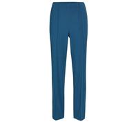 Schlupfhose GOLDNER "Rippenhose mit Biesen", Damen, Gr. 40, N-Gr, blau (jeansblau), Obermaterial: 100% Polyester COOLMAX(R) PES(Coolmax)., normal, Hosen Schlupfhose, Ohne (78325628-40) jeansblau