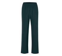 Schlupfhose GOLDNER "Slinky-Hose mit weitem Bein", Damen, Gr. 46, N-Gr, grün (smaragd), Obermaterial: 95% Polyester PES. 5% Elasthan EL., festlich, Hosen Schlupfhose, Kein Bügeln nötig (31651614-46) s