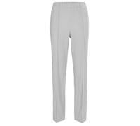 Schlupfhose GOLDNER "Trageangenehme Rippenhose", Damen, Gr. 48, N-Gr, silber (silbergrau), Obermaterial: 100% Polyester COOLMAX PES(Coolmax)., Hosen Schlupfhose (26074519-48) silbergrau