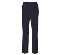 Schlupfhose GOLDNER "Trevira-Schurwollschlupfhose MARTHA", Damen, Gr. 54, N-Gr, blau (marine), Obermaterial: 53% Polyester PES. 43% Schurwolle WV. 4% Elasthan EL., normal, Hosen Schlupfhose, Bund mit 