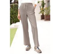 Schlupfhose grau-beige-gemustert 44