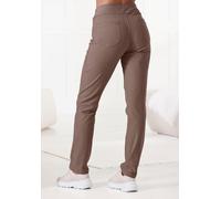 Schlupfhose H.I.S "-Relaxhose" Gr. 40/42, N-Gr, grau (taupe) Damen Hosen (57524521-40) taupe